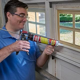 Flex Glue, Super Strong, Rubberized Waterproof Adhesive, Works Underwater, Use on Pools, Showers, Outdoors, Concrete, Brick, Pavers, UV Resistant, 9 oz Cartridge, Clear, 1-Pack