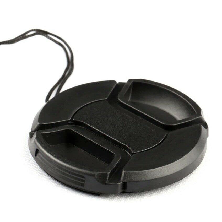 Capuchon d'objectif d'appareil Photo, Ø 58 mm de diamètre, Capuchon de Protection à Clipser, Compatible avec Nikon, Canon, Sony, Sigma, Tamron, Olympus, Fujifilm, Housse Universelle d'appareil Photo