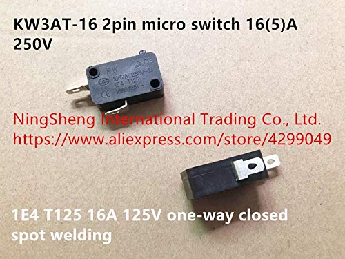 Original new 100% KW3AT-16 2pin micro switch 16(5) A 250V 1E4 T125 16A 125V one-way closed spot welding