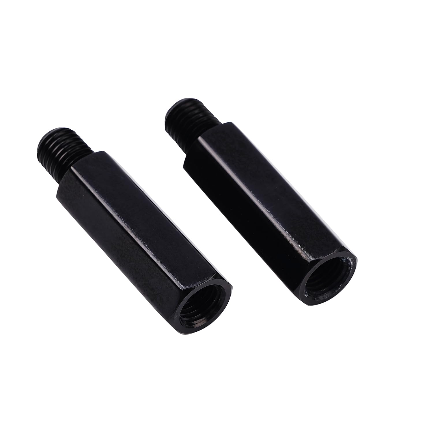 2 pcs M10 x 1.25 Mirror Risers Motorcycle Rear View Mirror Extenders 40mm Fit MT-09, CB1000R/ Grom MSX125 (Hexagon)
