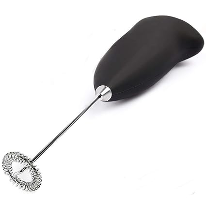 Prachit Mini Handheld Stainless Steel Drink Coffee Milk Frother Foamer Electric Mixer Stirrer Egg Beater (Multi Color)