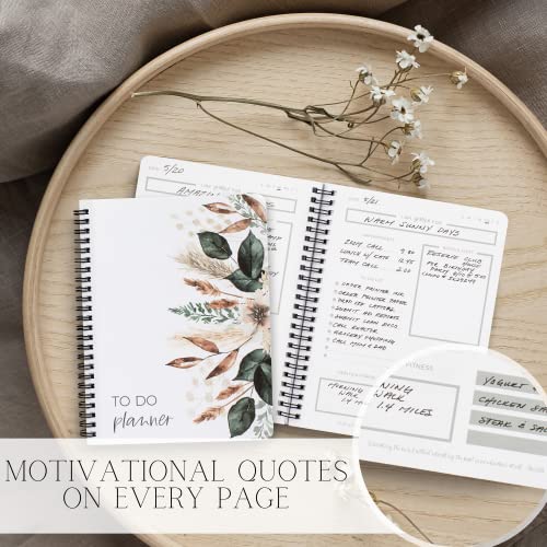 Simplified To Do List Planner Notebook - Easily Organize Your Daily Tasks And Boost Productivity - The Perfect Minimalistic Daily Journal And Undated Office Supplies Checklist For Women #TOP4