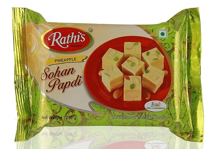 Rathi's Pineapple Soan Papdi, 250 Grams- (Pack of 2)-image-8