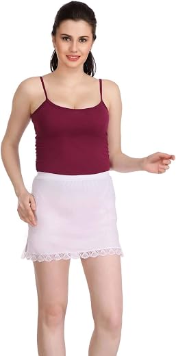 Splash Cotton Rich Regular Half Skirt Slip for Women