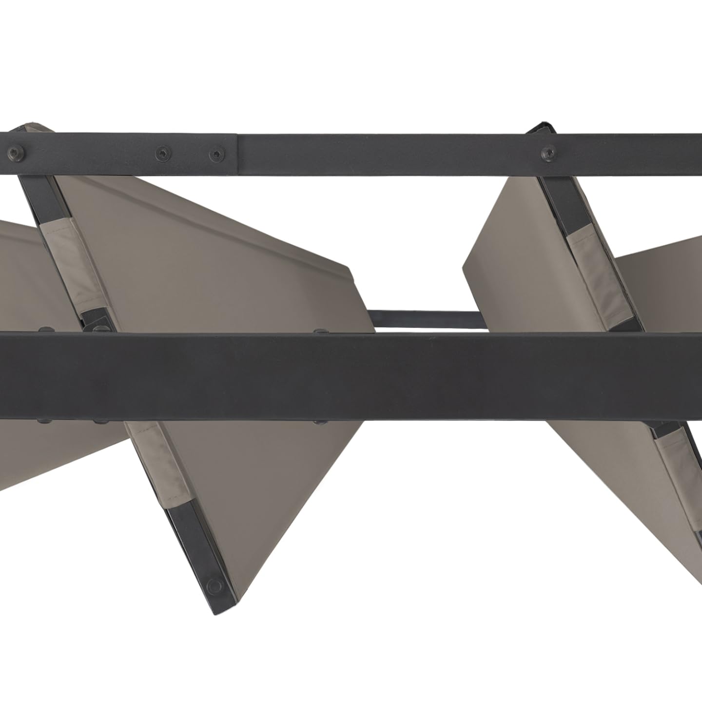 IDMarket - Pergola édition Luxe Lames orientables 3x4 M et 4 Stores Taupe