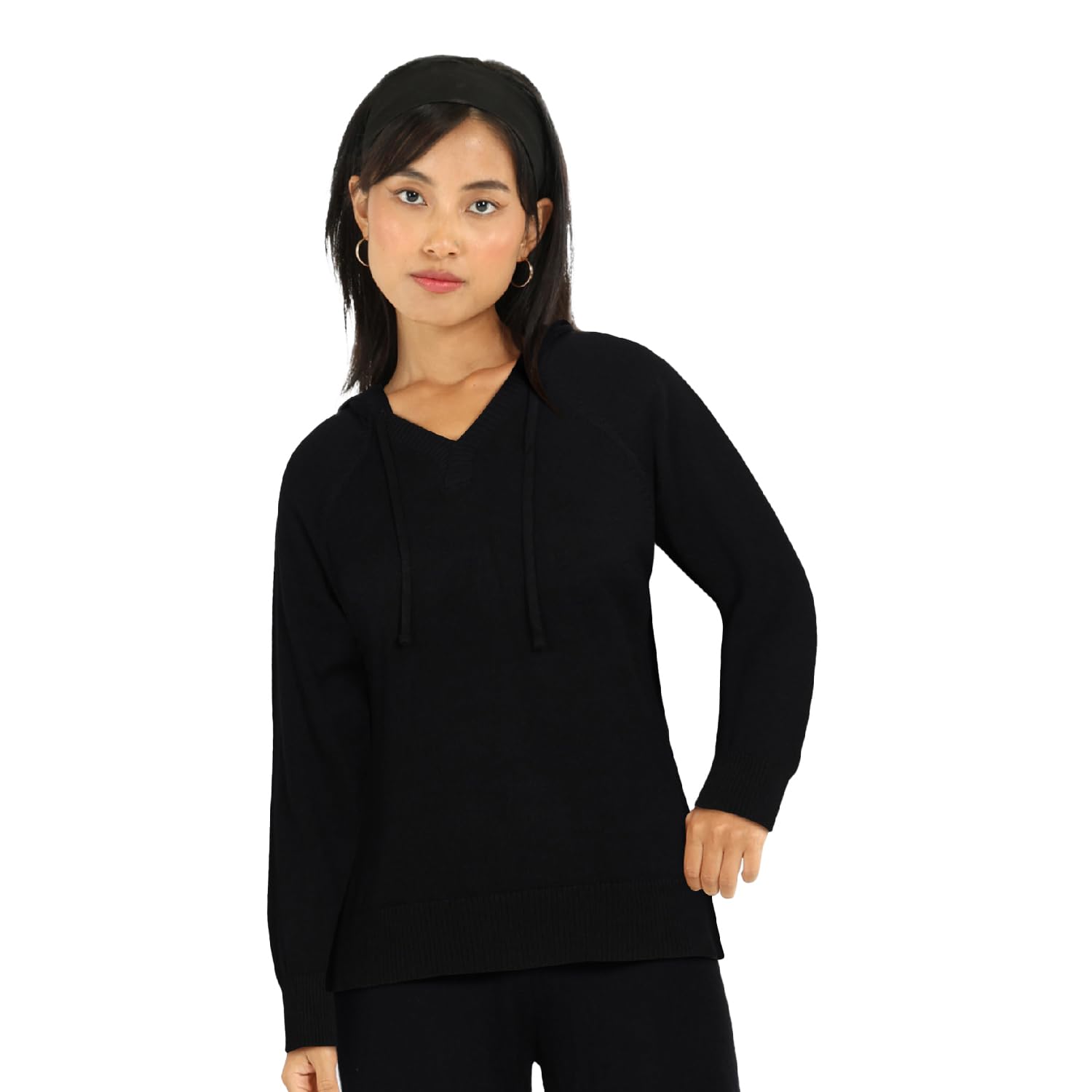 blissclub at-Ease CottonKnit Hoodie | 100% Cotton Hoodie | Adjustable Hood | Relaxed Fit-picture-26