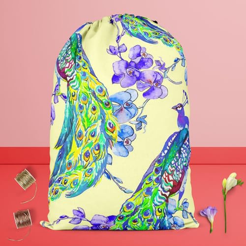 Image of ArtzFolio Tropical Pattern D2 | Reusable Sack Bag | Bag for Gym, Storage, Vegetable & Travel