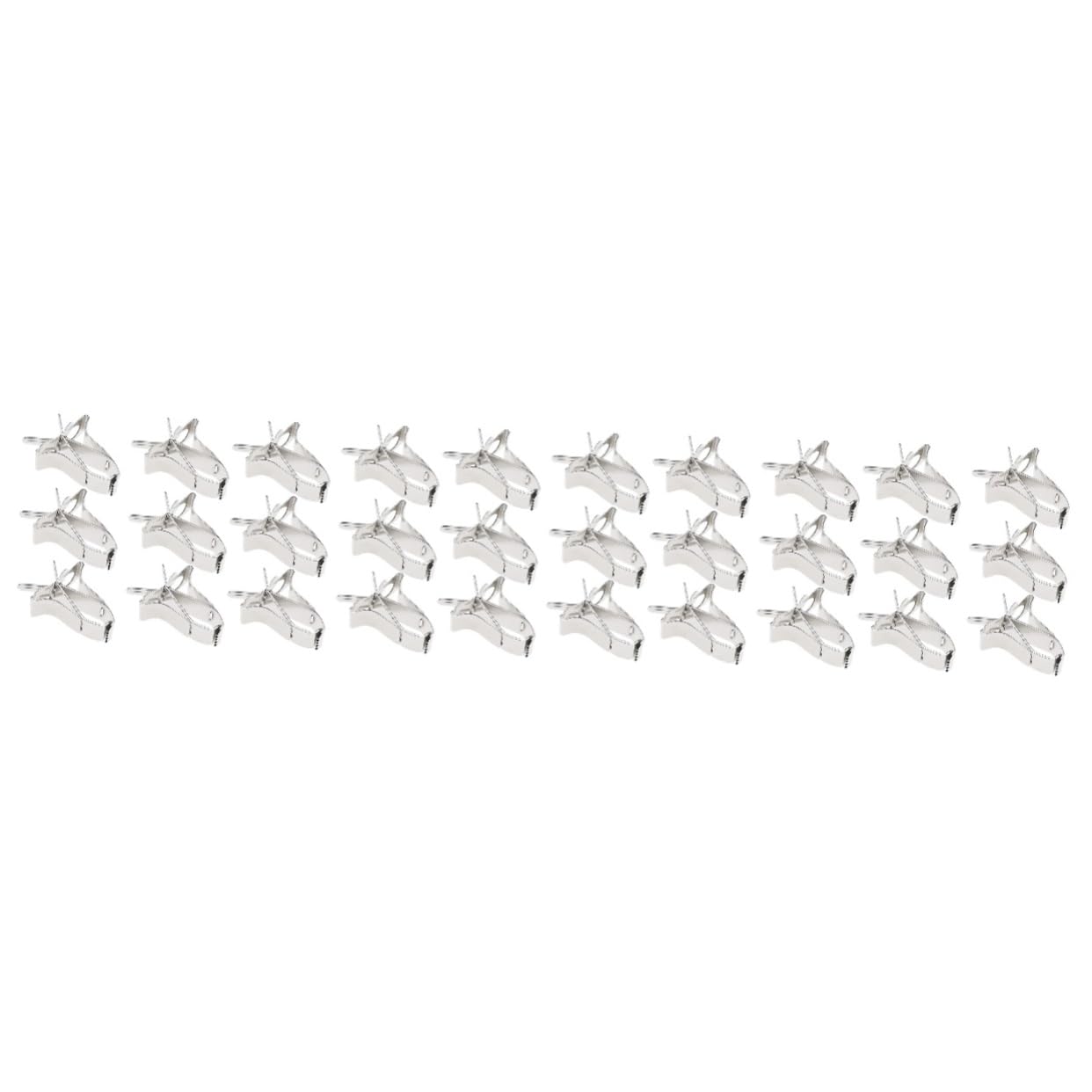 Yardwe 30piezas Soporte De Alimentos para Pájaros Inoxidable Clips para Jaulas para Alimentación De Periquitos y Aves