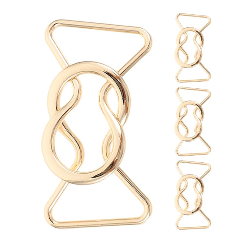 Recopilación de Hebillas de cinturón para Mujer los más solicitados. 46 SHERCHPRY 4 Pares Hebillas de Cinturón de Metal Elegantes Hebillas Decorativas Aleación para Ropa Accesorios para Pantalones y Tirantes Diseño Práctico y Duradero