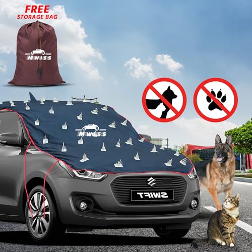 Image of AYSHU Water-Resistant Spike Car Cover for Audi S40 - Protects from Dogs, Monkeys, Dust, Sunlight & UV - Full Roof Universal Fit