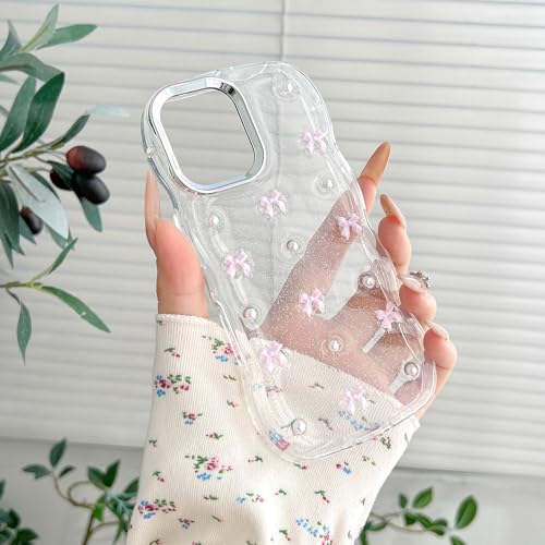 Coque iPhone 17 souple transparente anti-choc esthétique rose