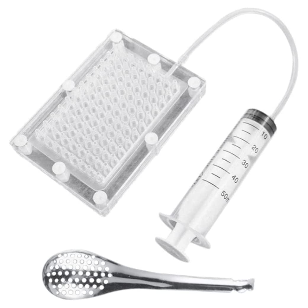 Professionale Molecolare Gastronomia Caviale Maker Gourmet Dispenser Caviale Filtro Sferificazione Contagocce con Tubo & Cucchiaio Strumenti Accessori per la Casa