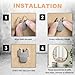 Grngven Claw Drywall Picture Hanging Hooks, 20Pcs Wall Picture Frame Hanging Hooks, Holds Up to 40Lbs, No Damage Heavy Duty Wall Hanger for Room Office Decor, Nail-Free Tool-Free