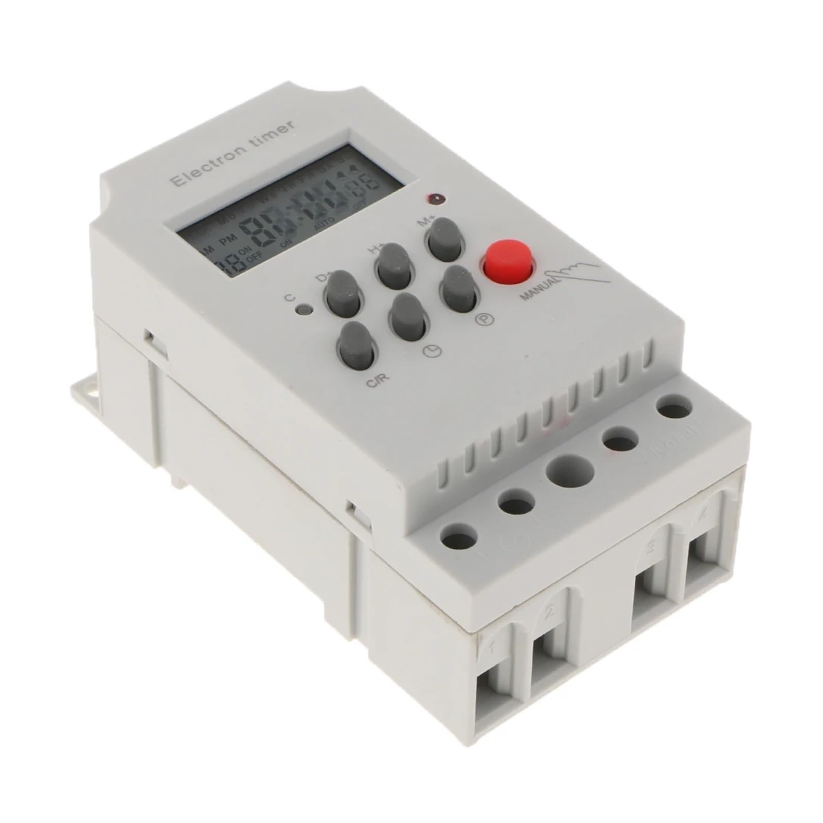Interruptor Temporizador Mini programable, relé de Tiempo con Pantalla LCD, Carga de relé de Alta Potencia/CC 12 V