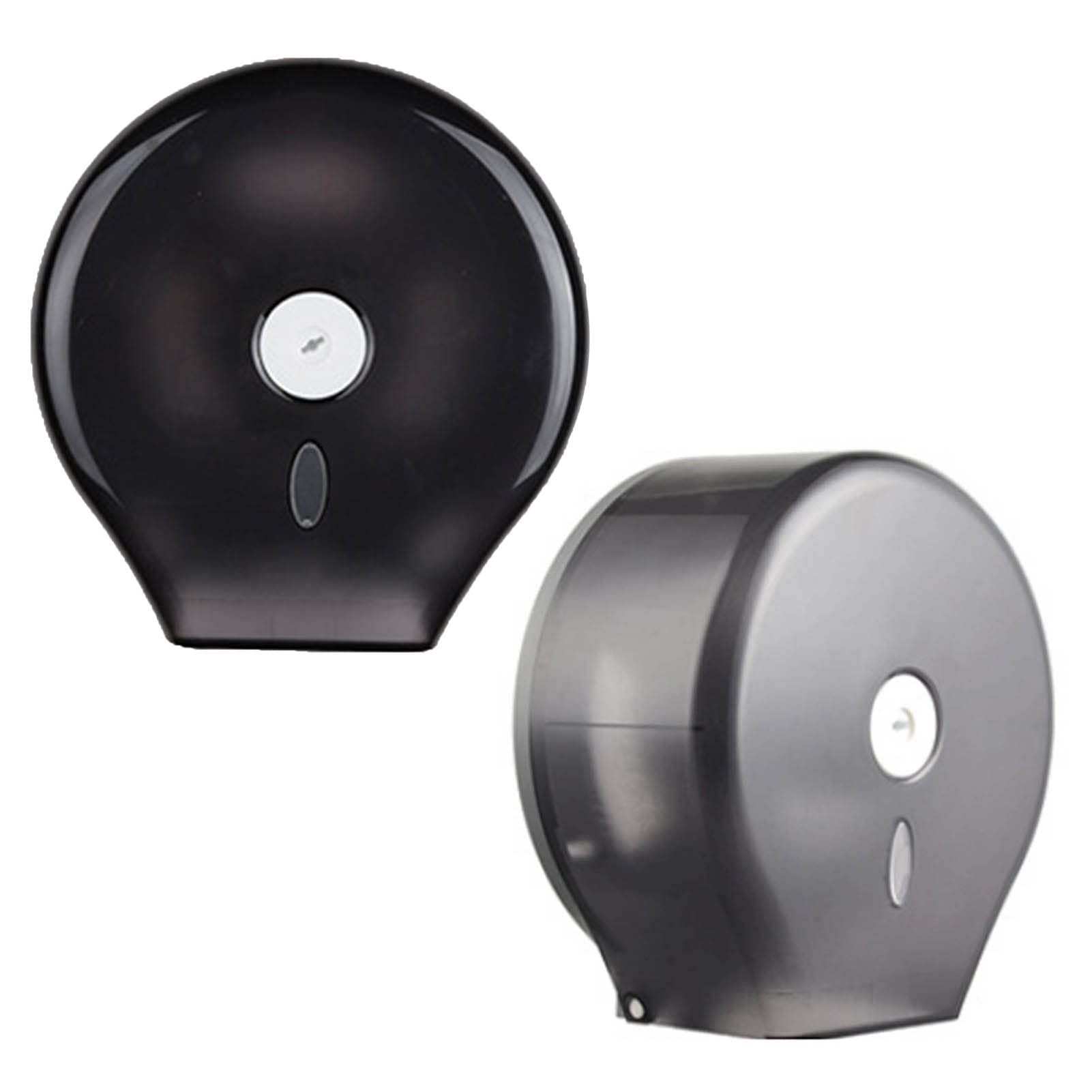 Dispenser di Asciugamani di Carta Montaggio a Parete, Dispenser di Asciugamani di Carta Porta Asciugamani di Carta a Parete Senza Perforazione con Design a Serratura Per La Casa Commerciale Nero Trasl