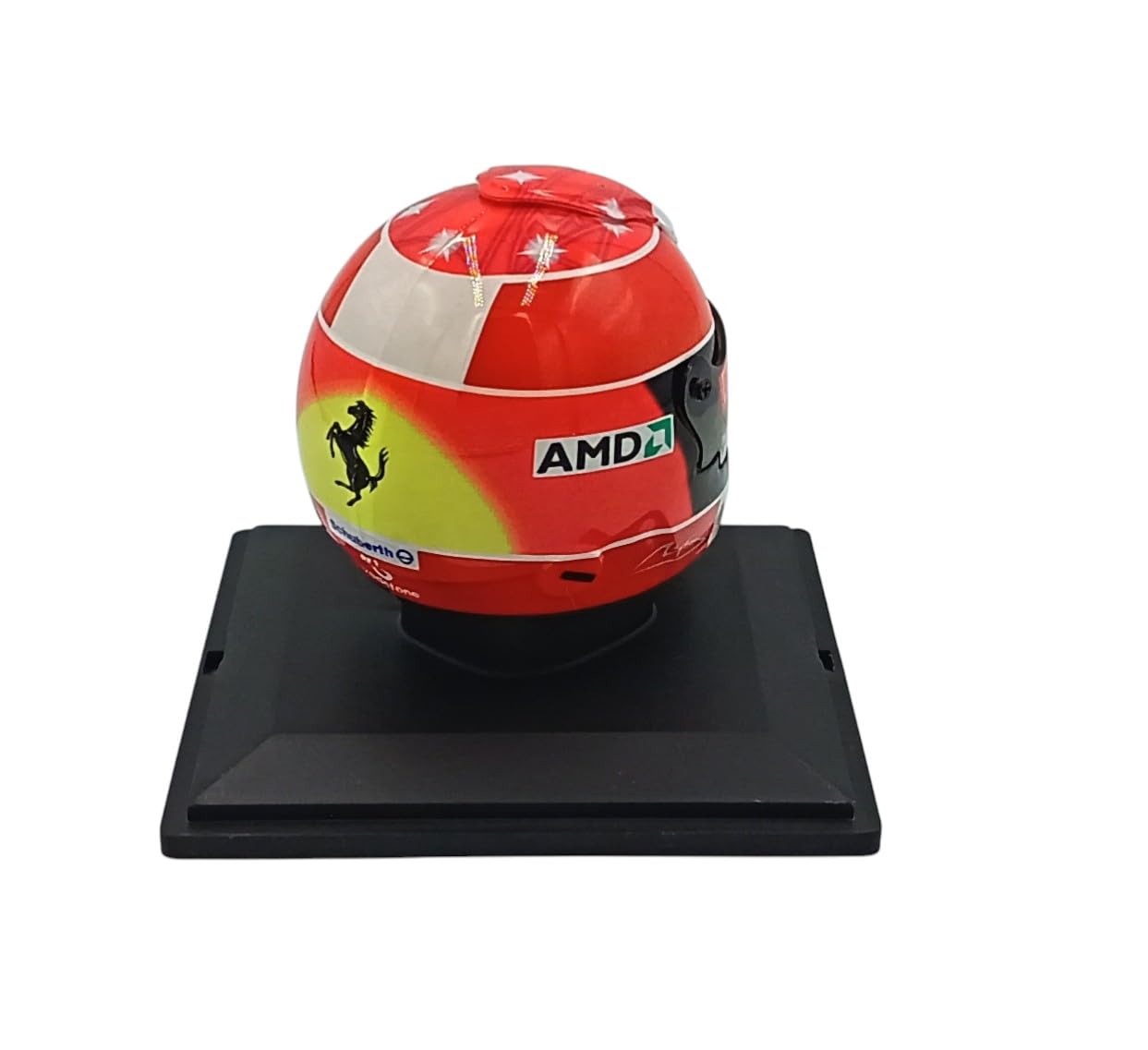 OPO 10 Formel-1-Helm kompatibel mit Ferrari F1: M. Schumacher Ferrari #1 Weltmeister 2004 - Maßstab 1:5 Spark - CAS33
