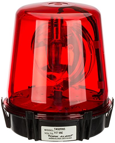 NSI TA52RN5 Compact Rotating BeaconWarning Light, 117VAC, Red