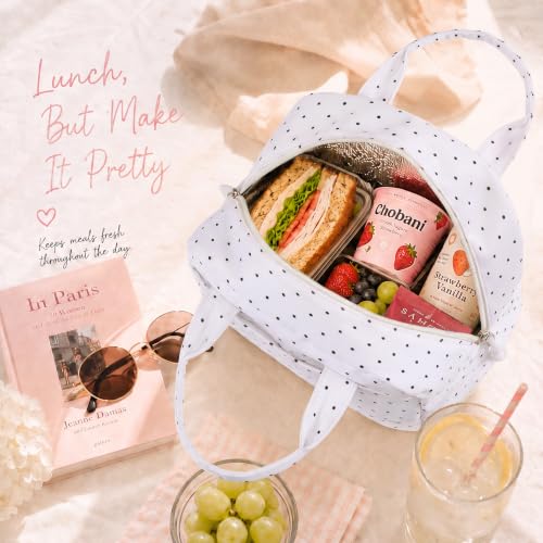 Image of LOVELYWIND Lunch Box for Women Cute Lunch Bags for Women Lunch Tote Bags Reusable Insulated Lunch Box Large Capacity Reusable Insulated Cooler for Work or Travel Gifts or Beach