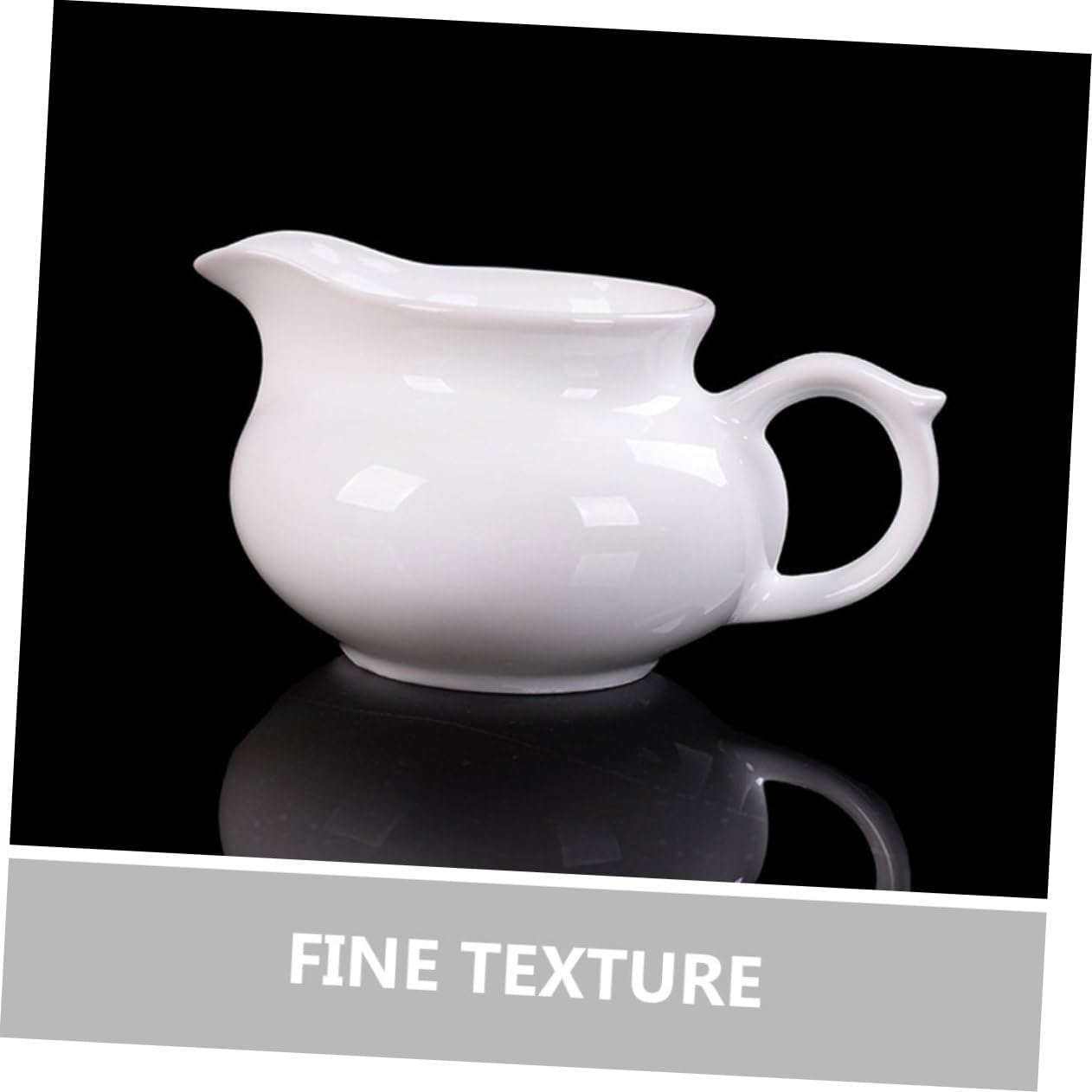Ceramic Sauce Pot Set Sauce Dispenser with Milk Cup Portable Gravy Boat for Kitchen