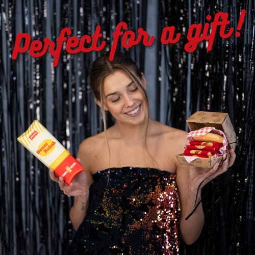 Soxo Fast Food Calzini Donna Divertenti Idee Regalo Uomo Regali Amica Calze Uomo Cotone 40-45 Hamburger 1 Paia - 2