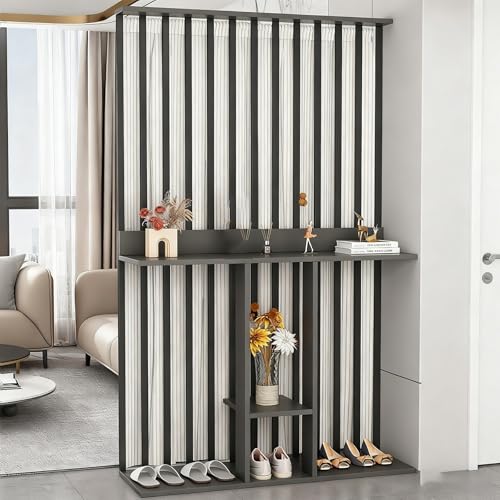 pǖʃp[eBV vCoV[XN[AJ[et_EbhubNVFtƃI[vIA֗pAz[ItBXd؂(Black+Gray,120cm/47.2in)