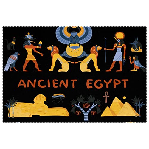 Sets de table pyramide d'Égypte lot de 6 formats 30x45 cm lavables - 2