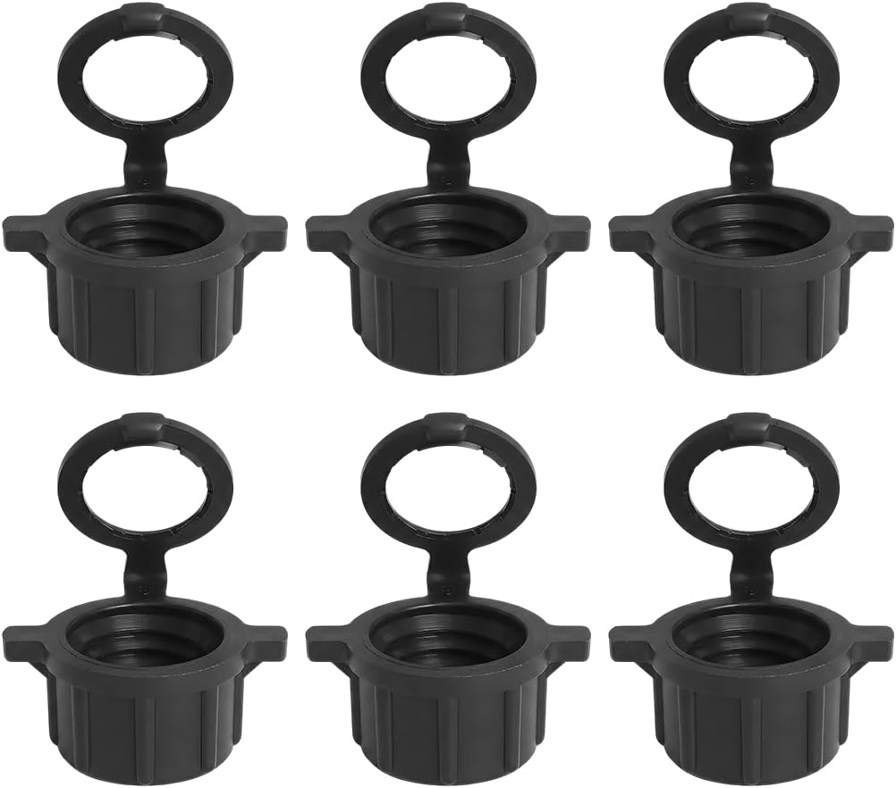 Zpana 6PCS Car Gas Can Vent Caps, 3045 5/5.5 Gallon Twist-On Vehicle Racing Gas Tank Rear Vent Screw Covers, Automotive Replacement Accessories, Universal for SUV Automobile Truck