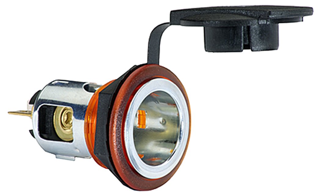 HELLA 8JB 008 023-051 Socket - 12/24V - Bolted - Plug: Blade Terminal - Red