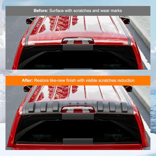 Image of powoq Rear Roof Protector Compatible with 2014-2018 Chevy Silverado GMC Sierra 1500 Truck Cab Roof Protector Replacement for 2014-2018 Chevy Silverado Accessories