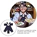 LIFKOME Women’s Bow Brooch Pin Bowknot Tie Fashion Jewelry Accessory for Uniforms and Workwear, Solid Color Bowtie Suitable for Service Staff and Students