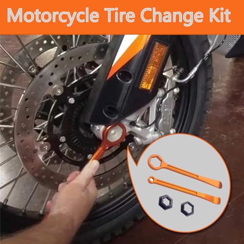 Image of Motorcycle Tire Changing Spoons Lever Iron Tool Wrench Set Tire Repair Tool | Combo Axle Tire Wrench Kit 10MM /0.39'' 13MM /0.51'' 22MM /0.87'' 27MM /1.06'' 32MM /1.26'' For MX Motocross Pit Bikes