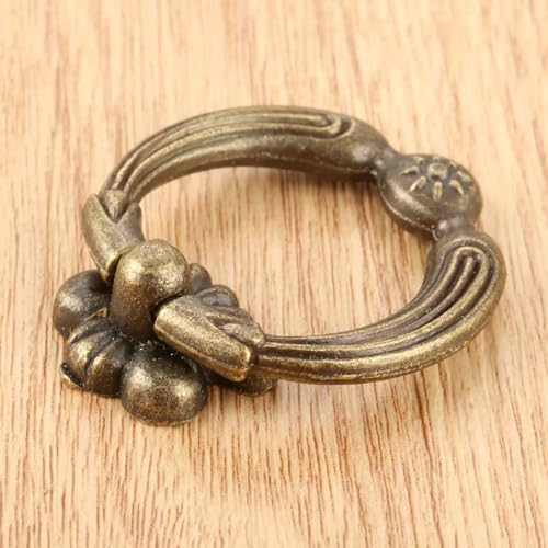 Tiradores de bronce de 42x36 mm para muebles, cajas de madera y joyeros de aleación 6