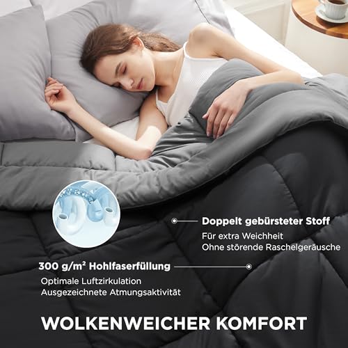 Image of BEDSURE Duvet without cover 240 x 220 cm - duvet with integrated cover