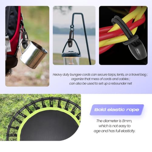Bandas tensoras antideslizantes de 8 mm para evitar caídas de carpas 5