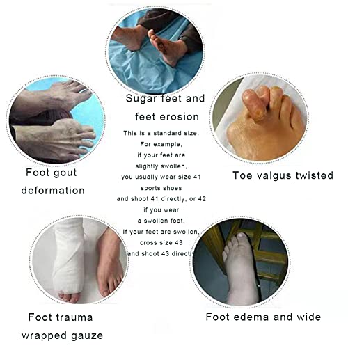 Diabetic House Shoes Women Men Adjustable Extra Wide Slippers Surgical Footwear Open Toe Orthopaedic Shoe Anti Slip Extra Wide,Women,7.5 #TOP3