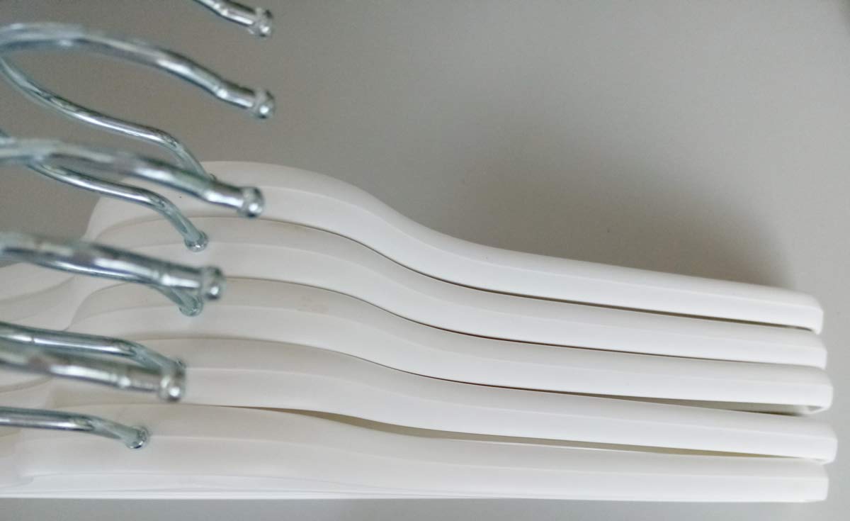 Cano 5 Perchas Plástico, Blanco, 43 Cm