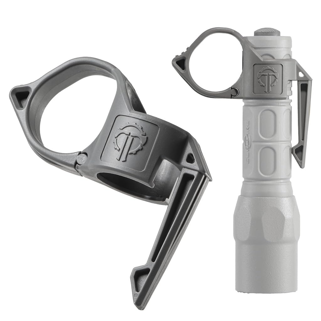 Thyrm Switchback Large 2.0 Flashlight Ring with Pocket Clip for 1