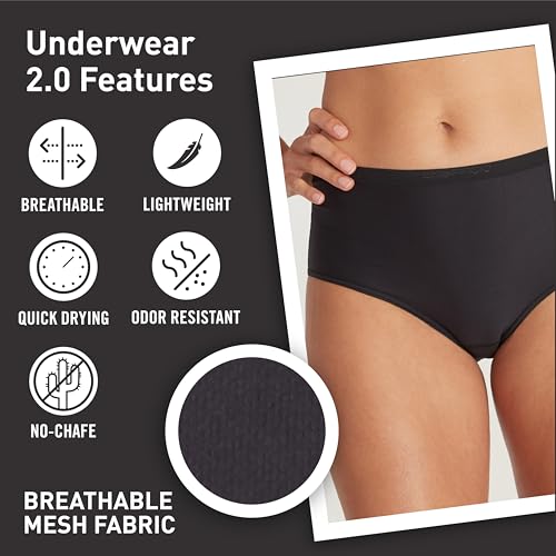 Image of ExOfficio Women's Give-N-Go 2.0 Full Cut Brief - Breathable Durable Easy Care Travel Underwear