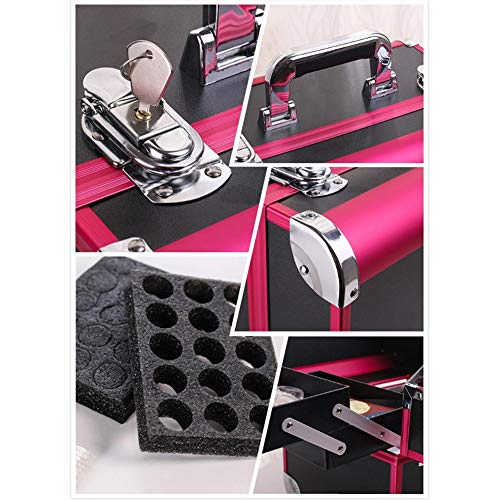 Kosmetikkoffer, Make-up Koffer, Schminkkoffer, Beauty Case, Aufbewahrung für Make up, Nagellack – Bild 6