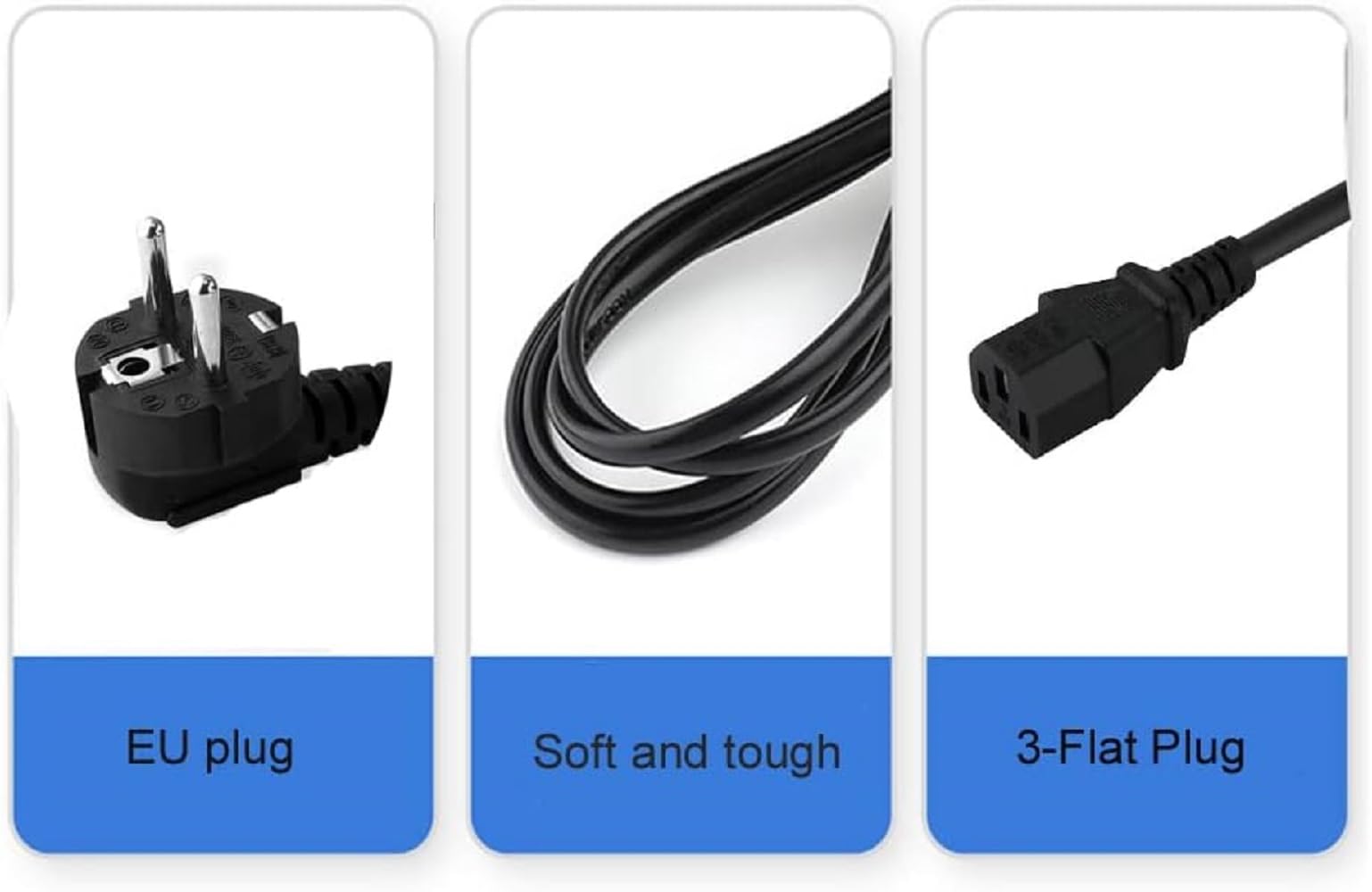 Cavo Di Alientazione BICICE 2 Per PS5 PS4 PS3 PS2 E Xbox Series X - Foto 2