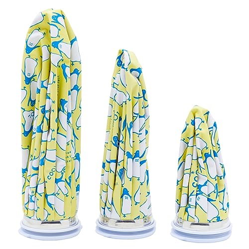 Juvale JSLIT 3 Pack Refillable Ice Packs For Pain Relief, Injuries, Headaches, Sprains, Reusable Penguin Print Bags thumb #8
