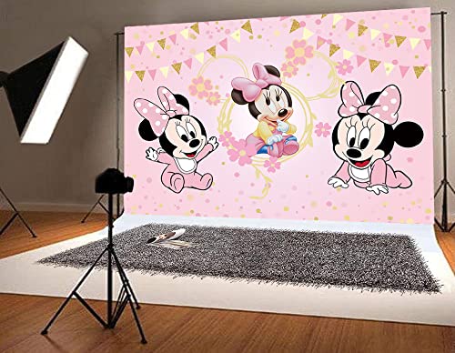 LXN Baby Mouse Sfondo Neonate Festa di Compleanno