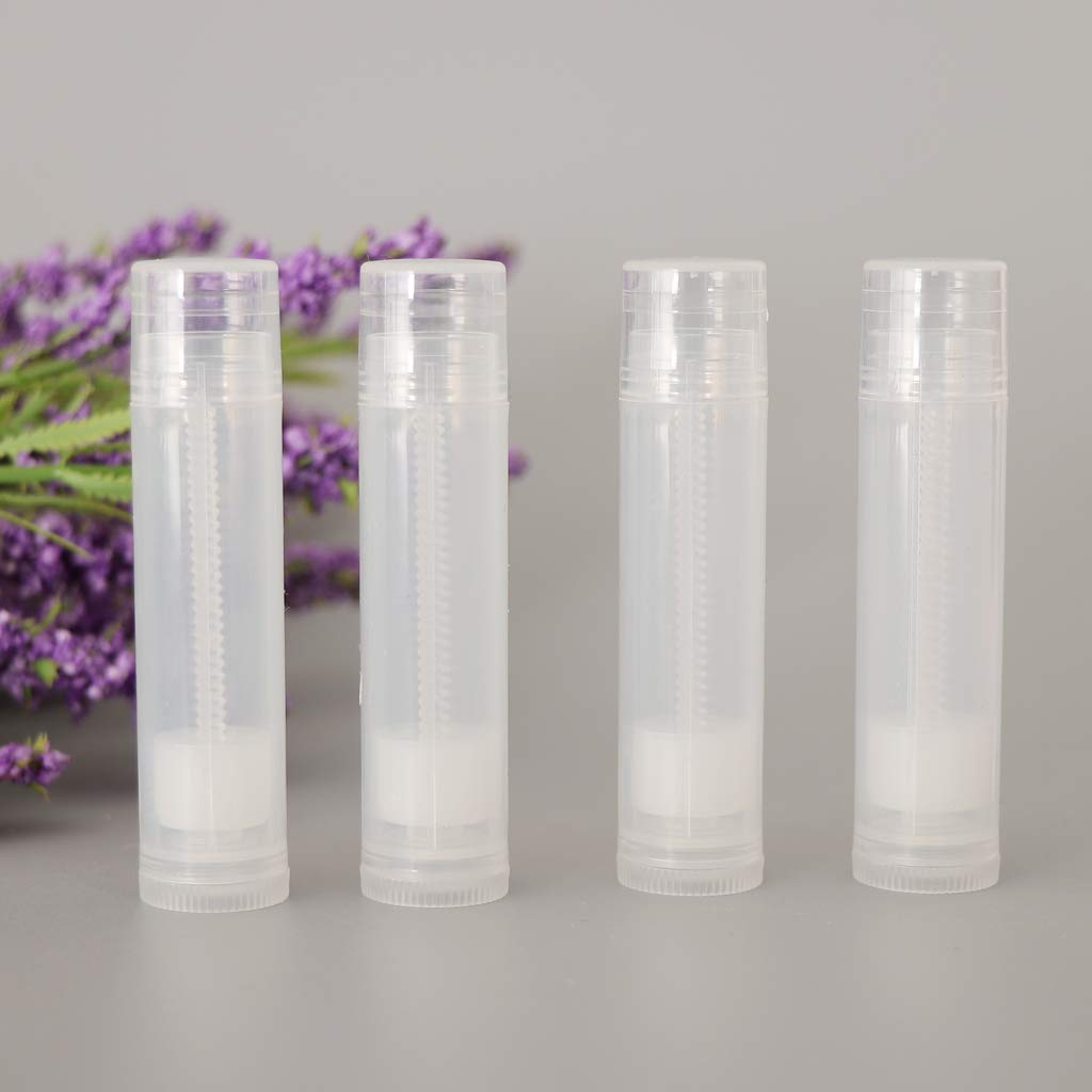 Packdost 5 Grams Transparent Empty Chapstick Lip Stick Tube Container for Lip Balm Lipstick Cosmetic & Makeup Use Pack of 50 2