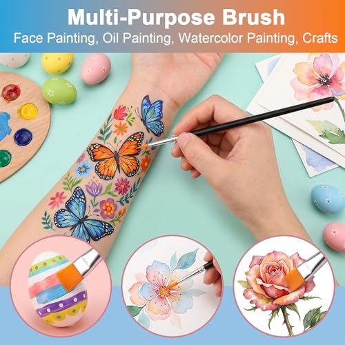 Set de 12 pinceles y esponjas para pintura facial Skrfren miniatura 6