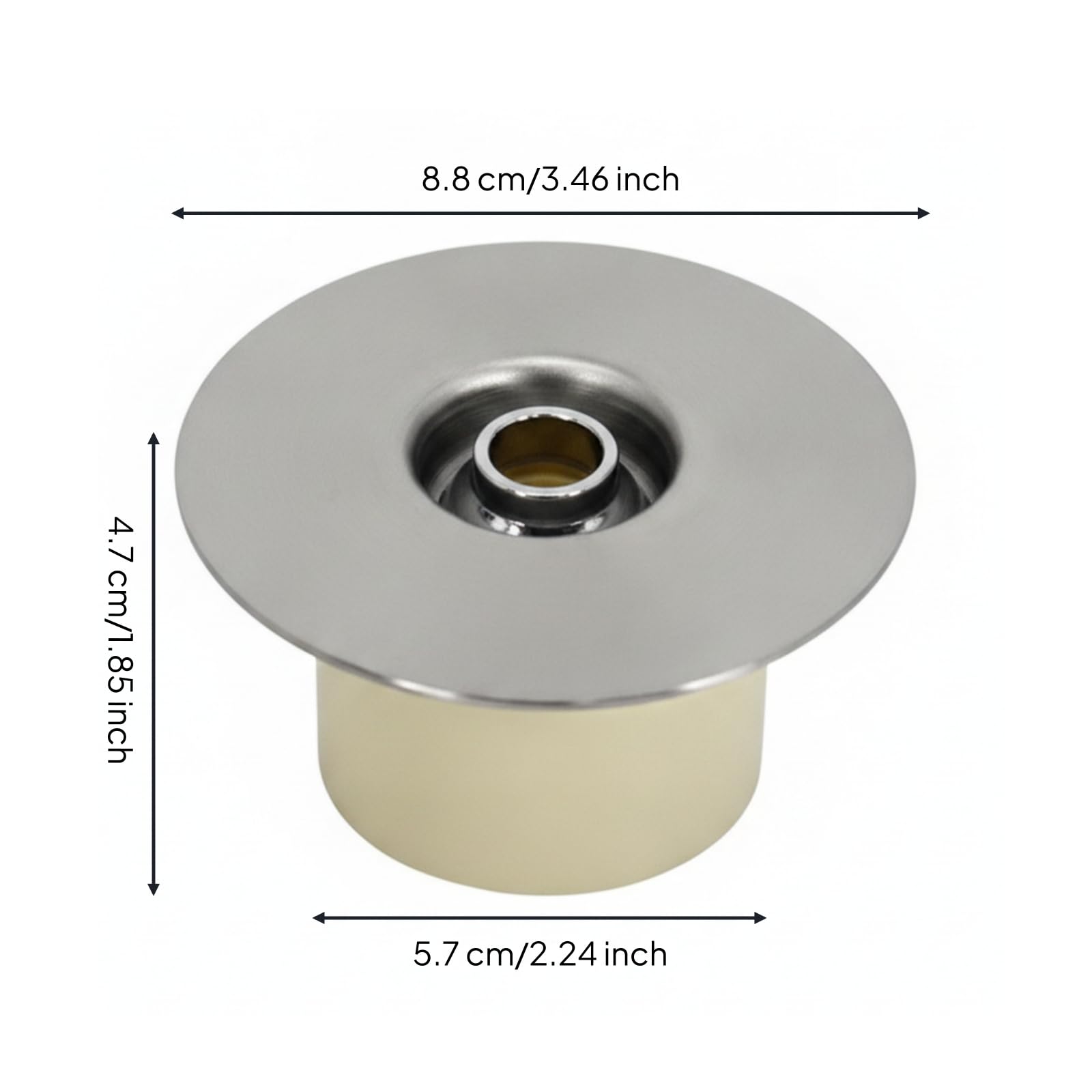 predolo Buse Refoulement avec Rotule Orientable Résistante Buse Piscine avec Tête Orientable Compatible pour Spa, 2 Pouces
