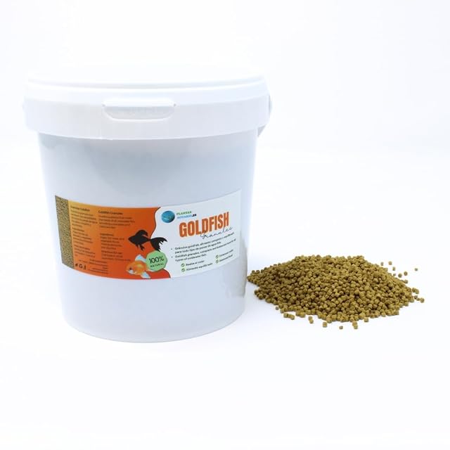 Goldfish Granules, Comida en gránulos para Peces de Agua fría, alimento Completo Natural