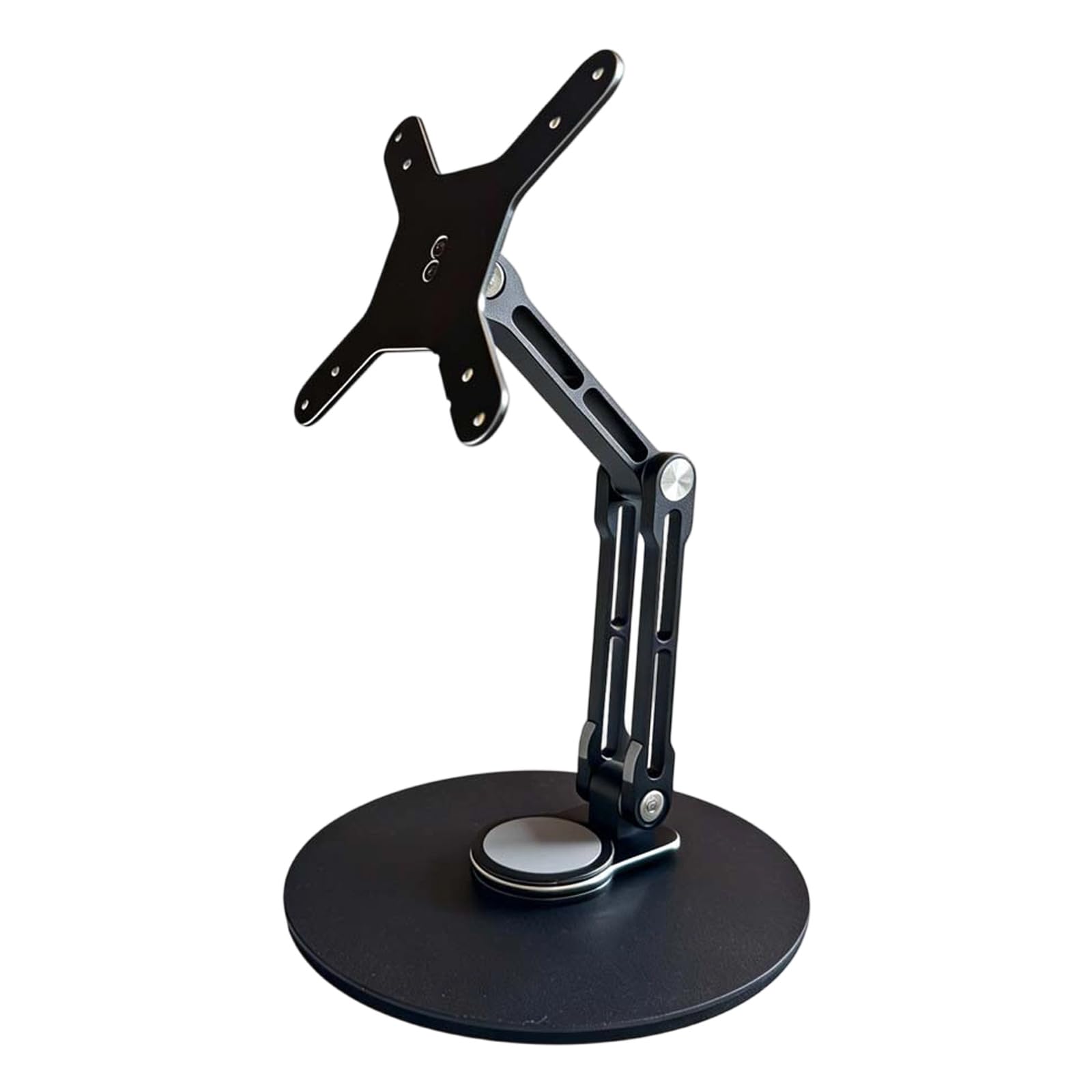 Space Saving Monitor Holder Rotatable Aluminum Alloy Display Stand Desktop Computer Setup Portable Monitor Stand