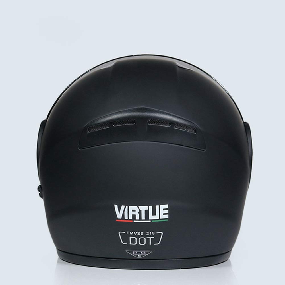 Casco moto integrale Casco Moto a Prova di Vento Impermeabile Integrale Caschi Protettivi Fodera Rimovibile Doppia Visiera con Regolabile