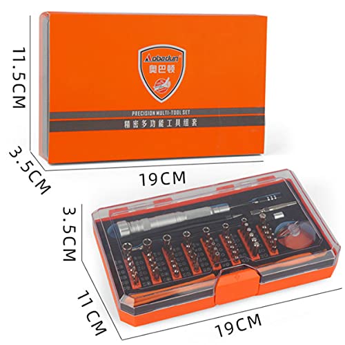 Kit destornilladores 66 en 1 color naranja miniatura 3