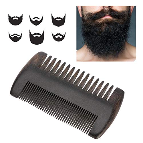 Pettine per barba in legno, pettine tascabile a